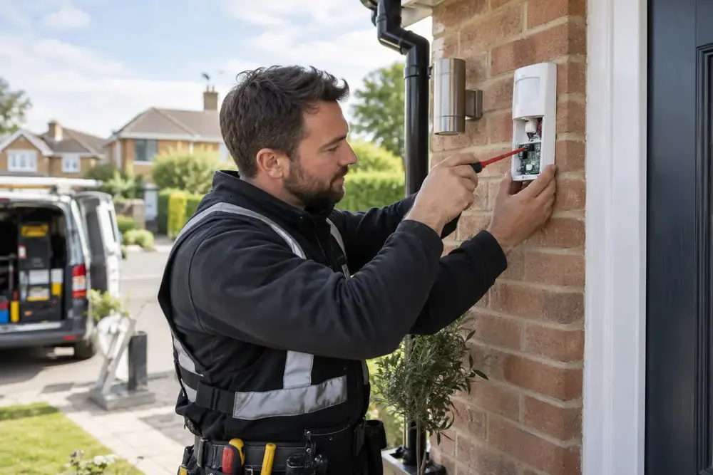 Photograph of Burglar Alarm Technicians
