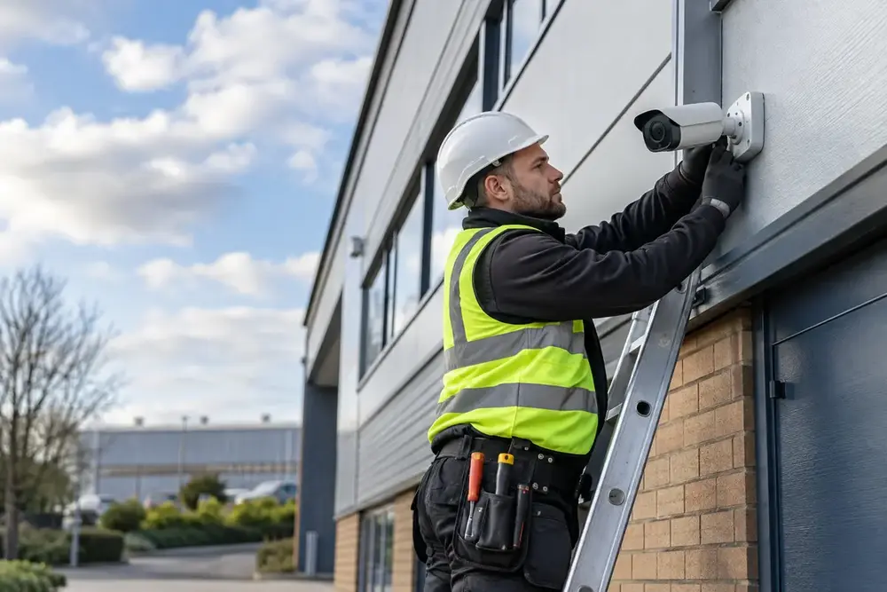 Photograph of CCTV Installers