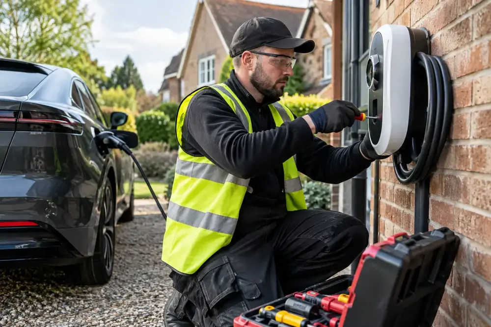 Photograph of EV Charger Installers