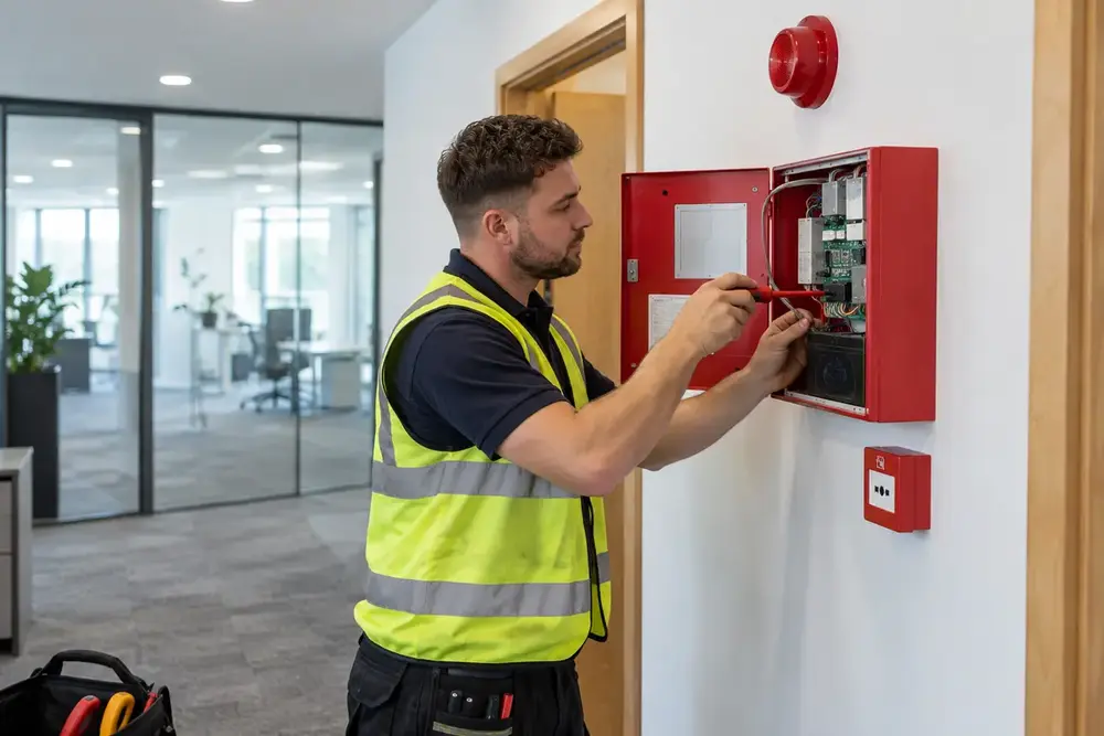 Photograph of Fire Alarm Engineers
