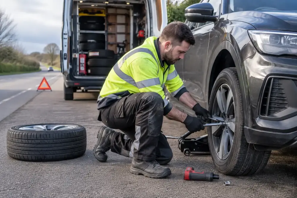 Mobile tyre fitter
